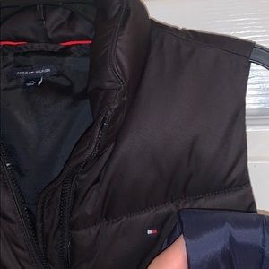 Black Tommy Hilfiger Puff Vest